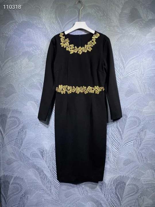 2021 Zipper Mid-Calf Dress Dress for Women Dresses Women Long Sleeve Dress Dress Elegant Free Shipping