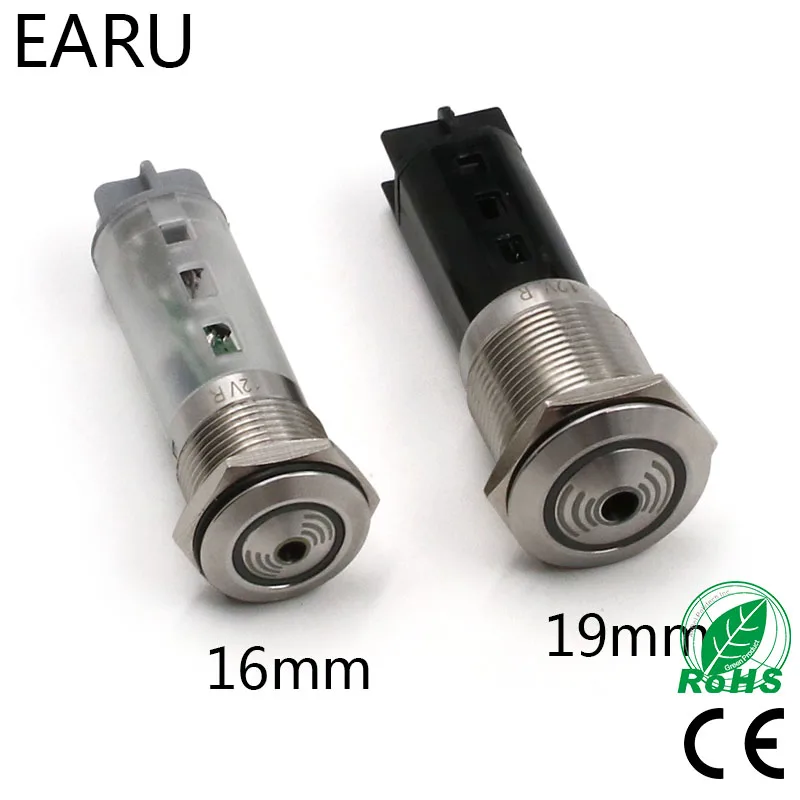 

1pc 16mm 19mm 22mm Metal Buzzer Indicator with Red LED Lamp Light Eletronic Alarm Pulse Flashing Intermittent Oil Waterproof OEM