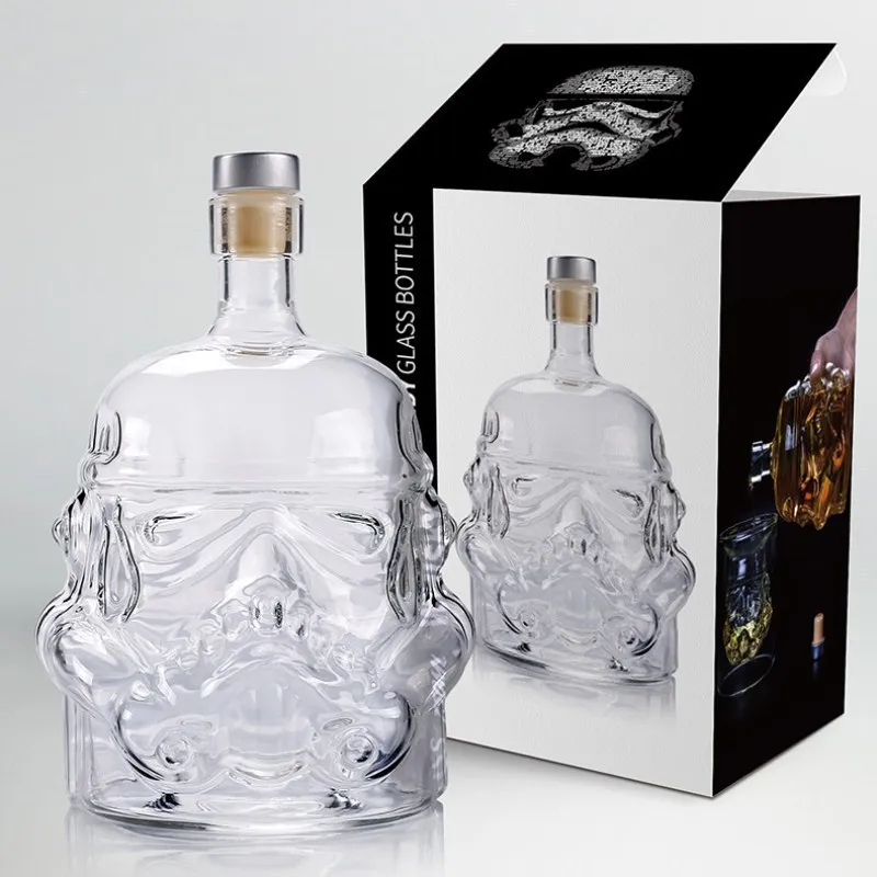 Креативная бутылка для вина Storm Trooper helethip Decanter из боросилированного стекла