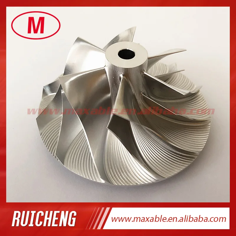 HX55 3593686 66.92/99.01mm 6+6 blades turbo billet/milling/aluminum 2618 compressor wheel for 4044319/4044840/4047075/4044198 | Автомобили