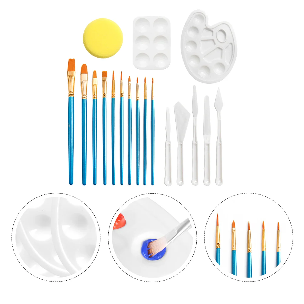 

1 Set of Color Mixer Combine Paint Graffiti Tool (White, Yellow, Sky-blue)