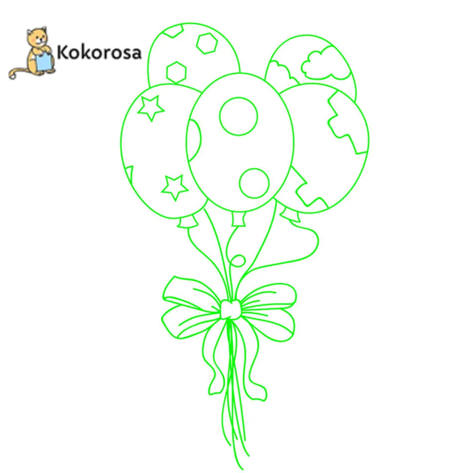 Kokorosa праздничные шары вечерние металлический Трафаретный вырубной штамп для