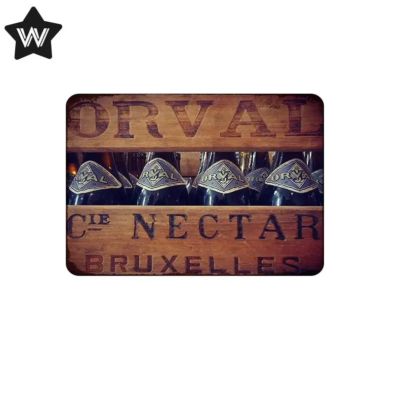 Винтажный пивной металлический жестяной знак винная бутылка металлические