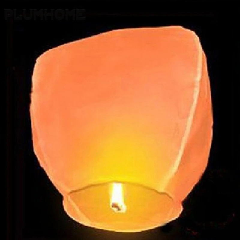 Китайские бумажные фонарики желаний Fly лампы в форме свечи для рождественской