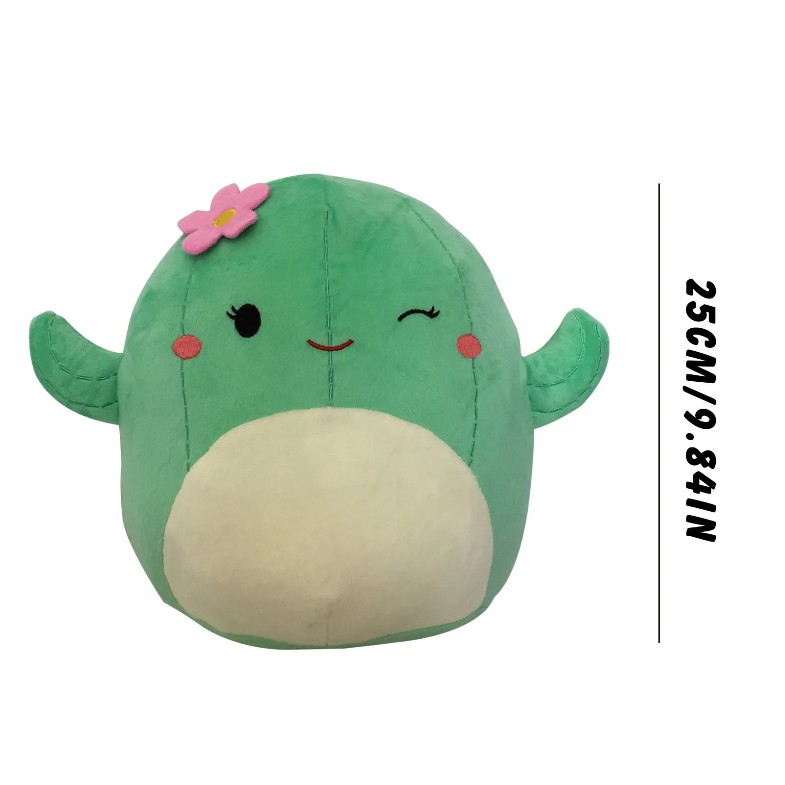 

Cute plush toy Sleeping pillow 3D Dinosaur Pillow Soft Waist Cushion Plush Stuffed Toy Decoration Gift Green plant doll