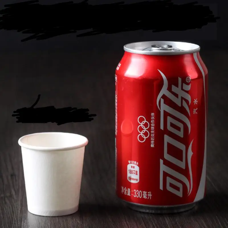 Мини стаканы для дегустации бумаги 2 унции/60 мл белый/коричневый кофе Рекламный