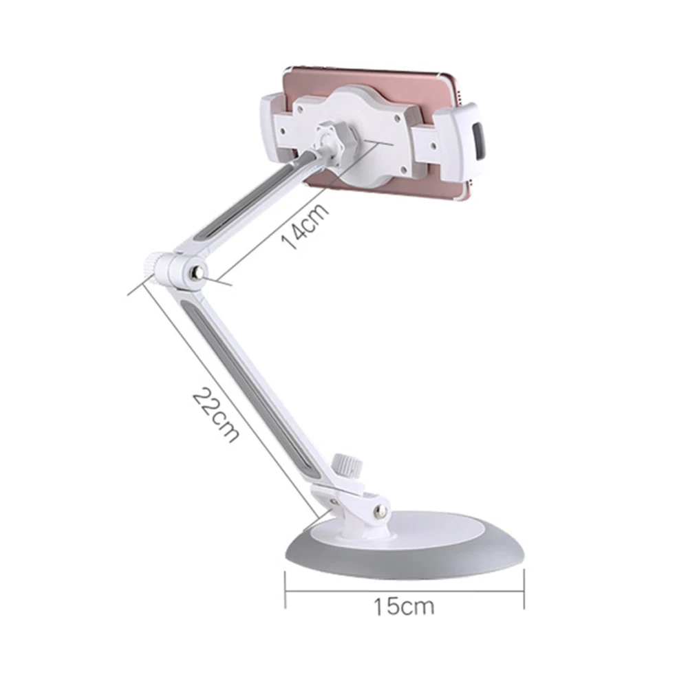

Adjustible Tablet Stand Phone Live Streaming Stand Holder For iPhone Huawei xiaomi iPad Tablet PC Foldable Cell Phone Holder