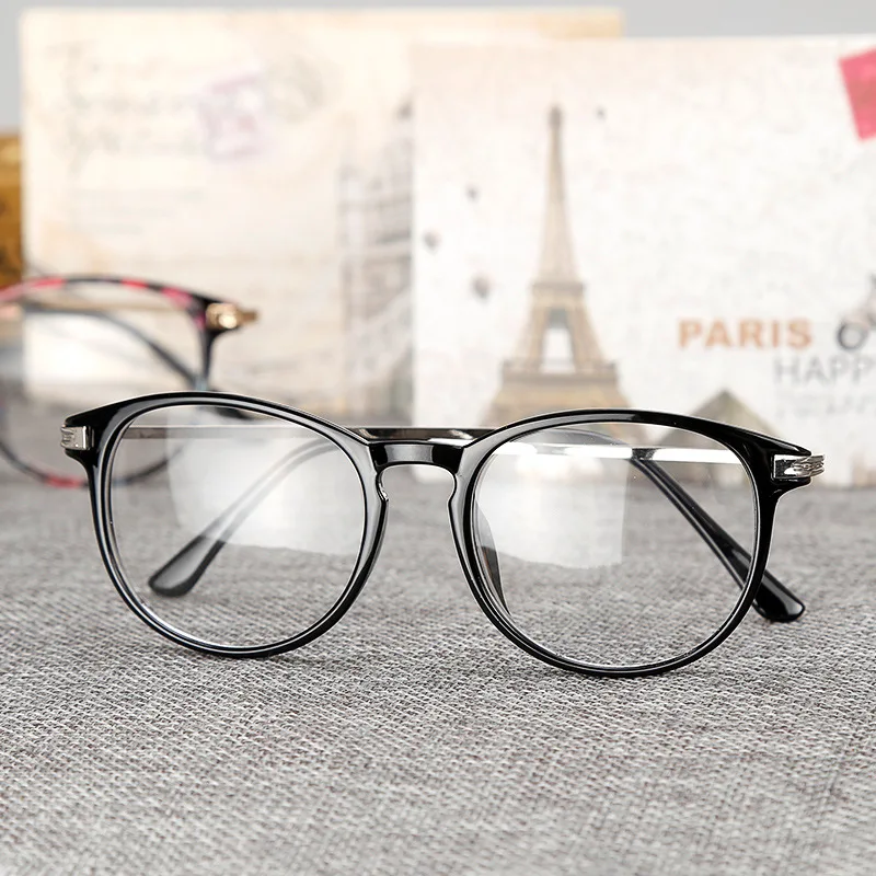 Plain glasses frame computer spectacles round transparent Optical women men eyeglasses for female male | Аксессуары для одежды