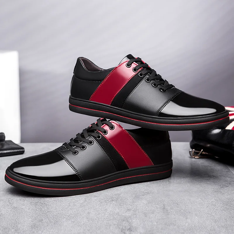 

Casual Male Shoe Casual Shoes Men Leather Zapatos Hombre Cuero Leisure Fashion Mens Loafers Black Men's Wear Man De