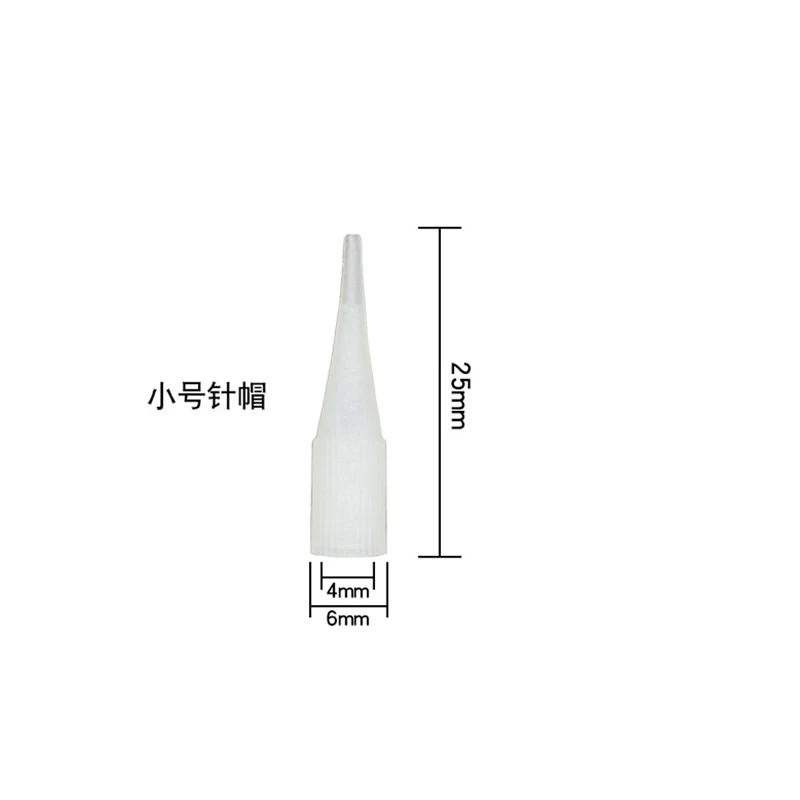 

0.5*0.7cm 1rl 3rl 5rl 3f 5f 7f Permanent Makeup Tattoo Traditional Needle Tip Cap For Standard Tattoo nozzles Needle Machine