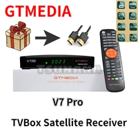 gtmedia v7 pro tv box satellite receiver combo dvb s2 dvb t2 decoder ca card 10bit support europe t2mi pk freesat v7 plus tv box