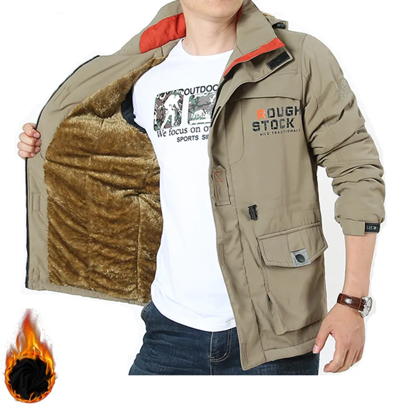 2019 M65 военные куртки зимние мужские флисовые пальто с капюшоном теплая Толстая