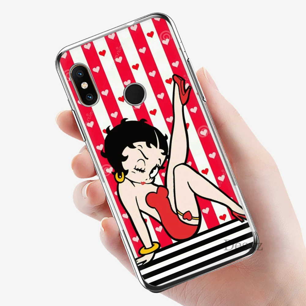 Чехол для телефона Xiaomi Redmi GO 7 S2 4A 4X5 5A плюс 6 6A 7A K20 Pro крышка Betty Boop