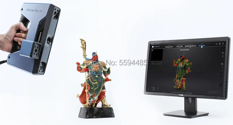 Цена агента Einscan Pro 2x 3d промышленный сканер для маршрутизатора с ЧПУ | Компьютеры и