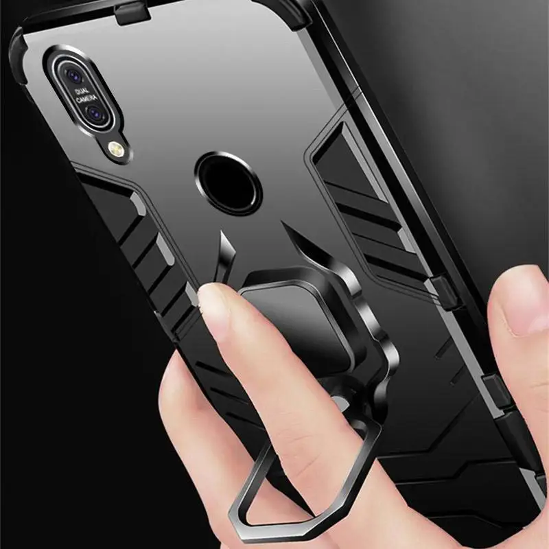 Shockproof Armor Case For ASUS Zenfone Max Pro M1 ZB601KL ZB602KL Finger Ring Magnetism Holder Cover | Мобильные телефоны и