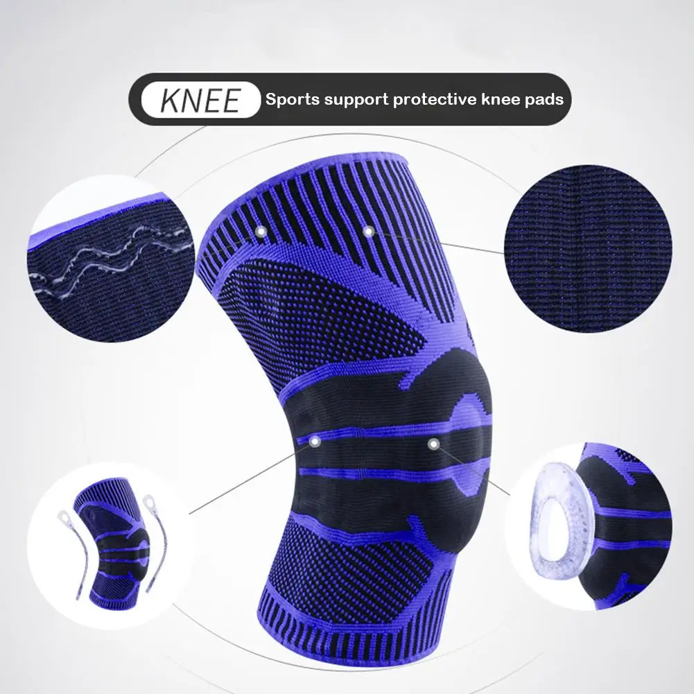 Нейлоновые эластичные спортивные наколенники дышащие для поддержки колена