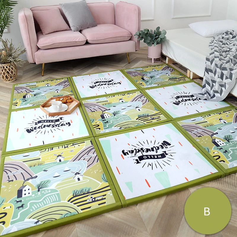 Cordial Shining Household Home Textiles Carpet 2CM Puzzle 3Pcs Soft Non-slip Nap Rug for Living Room | Дом и сад