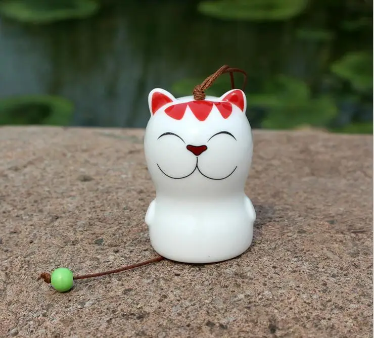Керамические Куклы-кошки Висячие ветряные колокольчики японское украшение
