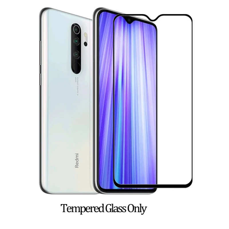 Tempered Glass Only 3-в-1 чехол+ Камера ззащитное стекло на редми нот 8 про Xiaomi Redmi-Note-8-Pro стекло Экран Защитная пленка note 8 xiaomi стекло redmi note8 pro стекло на редми ноут 8 redmi note 8 3D стекло - Цвет: Tempered Glass Only