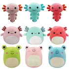 Плюшевая игрушка Kawaii Axolotl, 2030 см, мультяшное милое животное, мягкая плюшевая кукла для детей, день рождения