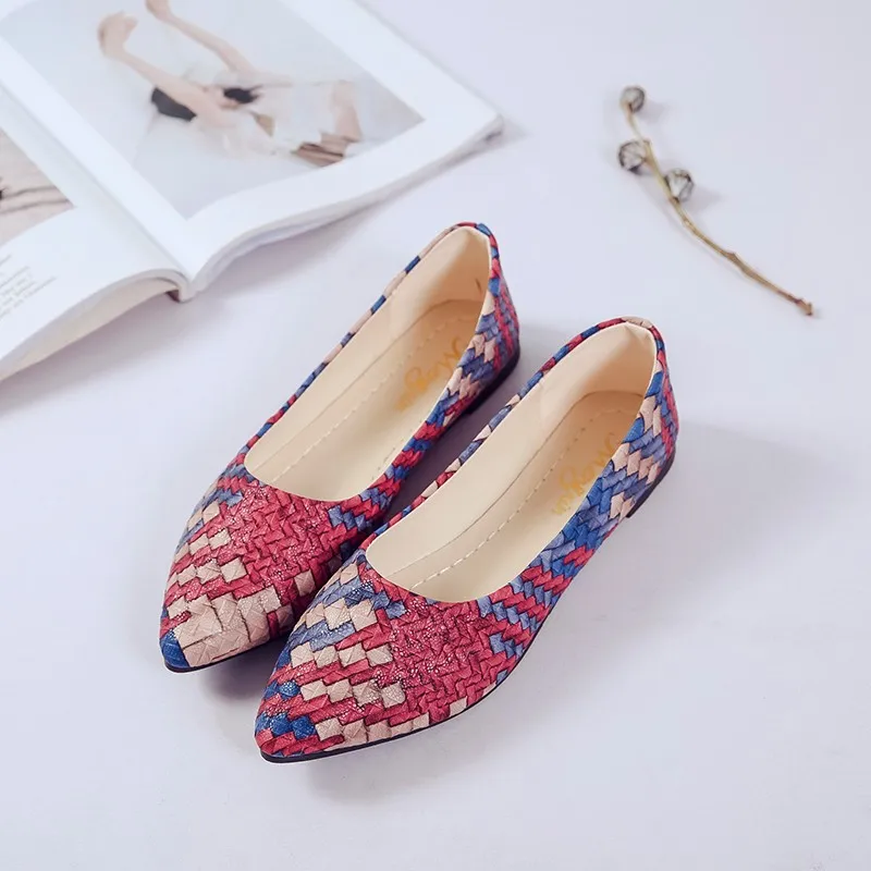 2020 взрывобезопасные весенние Гламурные модные женские туфли на плоской подошве