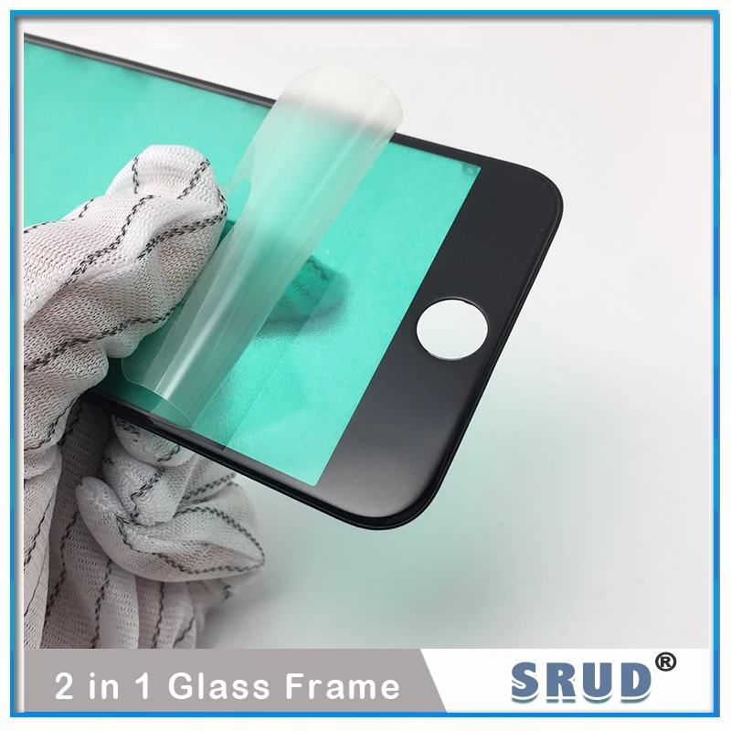 10Pcs TOP Quality For iPhone 6 6S 7 8 Plus 11 XR LCD Touch Screen Front Outer Glass Panel Lens With Frame Bezel + Ear Speak Mesh