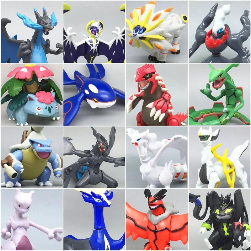 Pocket Monster Pokemon MEGA Аниме Фигурка подвижная ПВХ кукла Rayquaza XY Entei Mewtwo Xerneas Yveltal Zygarde