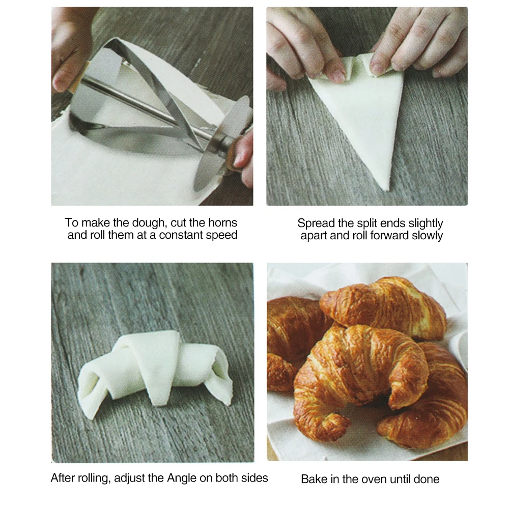 

Stainless Steel Large Spiral Tube Croissant Tool Rolling Croissant Mold Cream Horn Pastry Biscuit Dessert Kitchen Baking Tool
