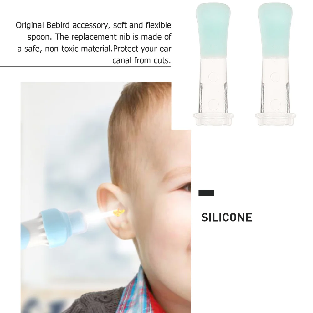 

8Pcs Silicone Ear Spoons Intelligent Earwax Remover Supplies (Assorted Color)