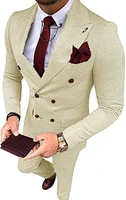 mens 2 piece suit peaked lapel tuxedo slim fit dinner jacket pants wedding blazer business casual best man suit set tuxedos