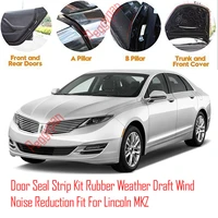 door seal strip kit self adhesive window engine cover soundproof rubber weather draft wind noise reduction fit for lincoln mkz