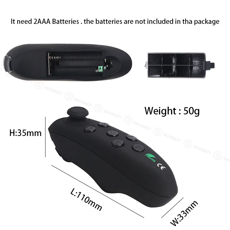 BOBO VR Z6 3D Glasses Upgrade Bluetooth Virtual Reality Glasses Box Google Cardboard Wireless VR Headset Helmet for 4.7-6.5 inch