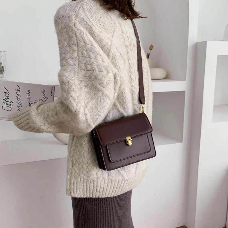 Осенняя и зимняя текстурированная сумка женская в иностранном стиле новая