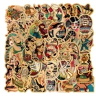 Наклейки в стиле ретро со старыми татуировками для школы, 2550 шт., наклейки-тележки для холодильника, скейтборда, рюкзака, стола, водонепроницаемые наклейки из ПВХ