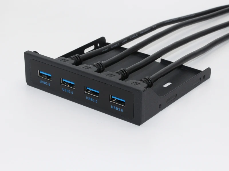 H1111Z 19+1 20Pin 4 Port USB 3.0 HUB Front Panel Combo Bracket USB3.0 Hub Adapter for PC Desktop 3.5" FDD Floppy Disk Drive Bay images - 6