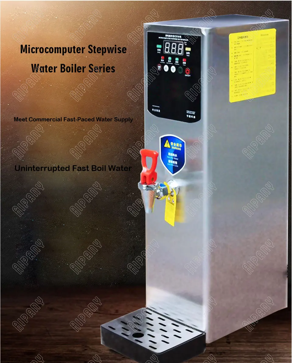 KW10SK коммерческий Электрический бойлер для воды 6L/10L/20L/30L кипячение воды машина из нержавеющей стали диспенсер для горячей воды