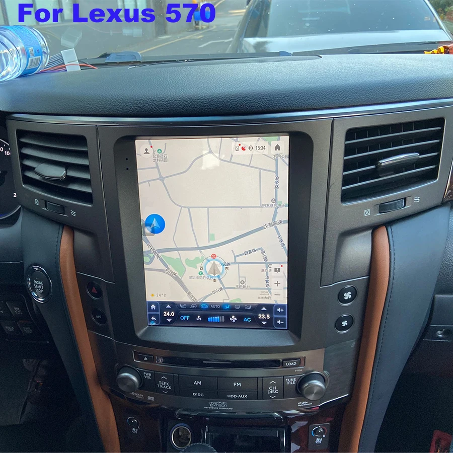 

Автомобильный мультимедийный видеоплеер с экраном Tesla 128 ГБ GPS для Lexus LX570 LX 570 2007-2015 Стерео Радио Навигация беспроводной CarPlay
