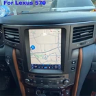Автомобильный мультимедийный видеоплеер с экраном Tesla 128 ГБ GPS для Lexus LX570 LX 570 2007-2015 Стерео Радио Навигация беспроводной CarPlay