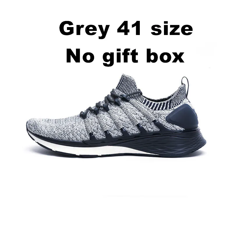 grey 41 no gift box Xiaomi Mijia кроссовки спортивная обувь 3 мужские кроссовки попкорн облако бомба 6 в 1 Uni-moulding 3D Fishbone система блокировки - Цвет: grey 41 no gift box