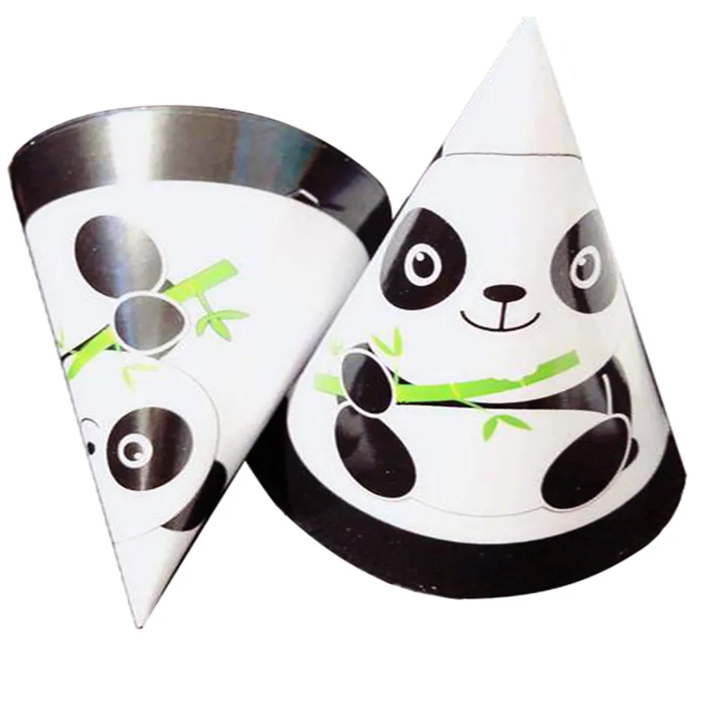 Панда тема шляпа мультфильм круглая бумажная нарядное платье товары для