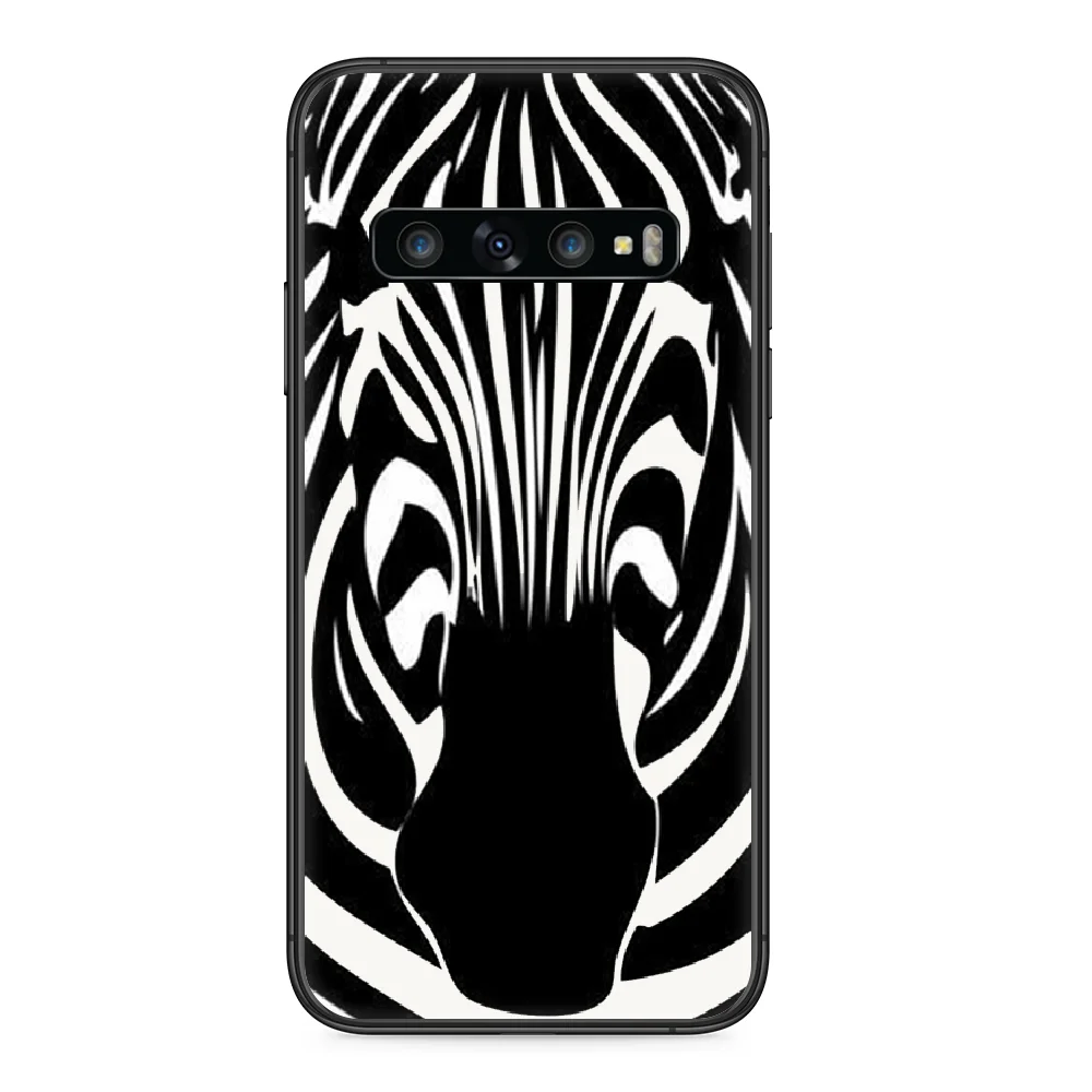 Черно-белый полосатый комплект с принтом Зебра Художественный Чехол для