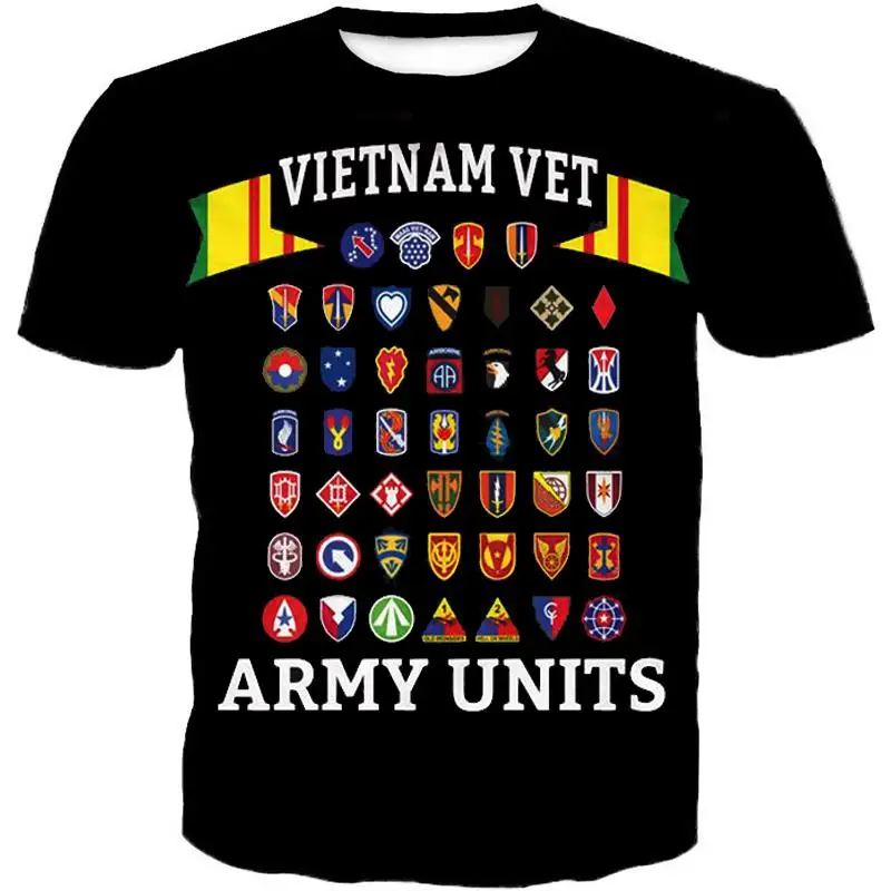 Вьетнамская памятная Футболка Veteran европейский размер|Мужские футболки| |