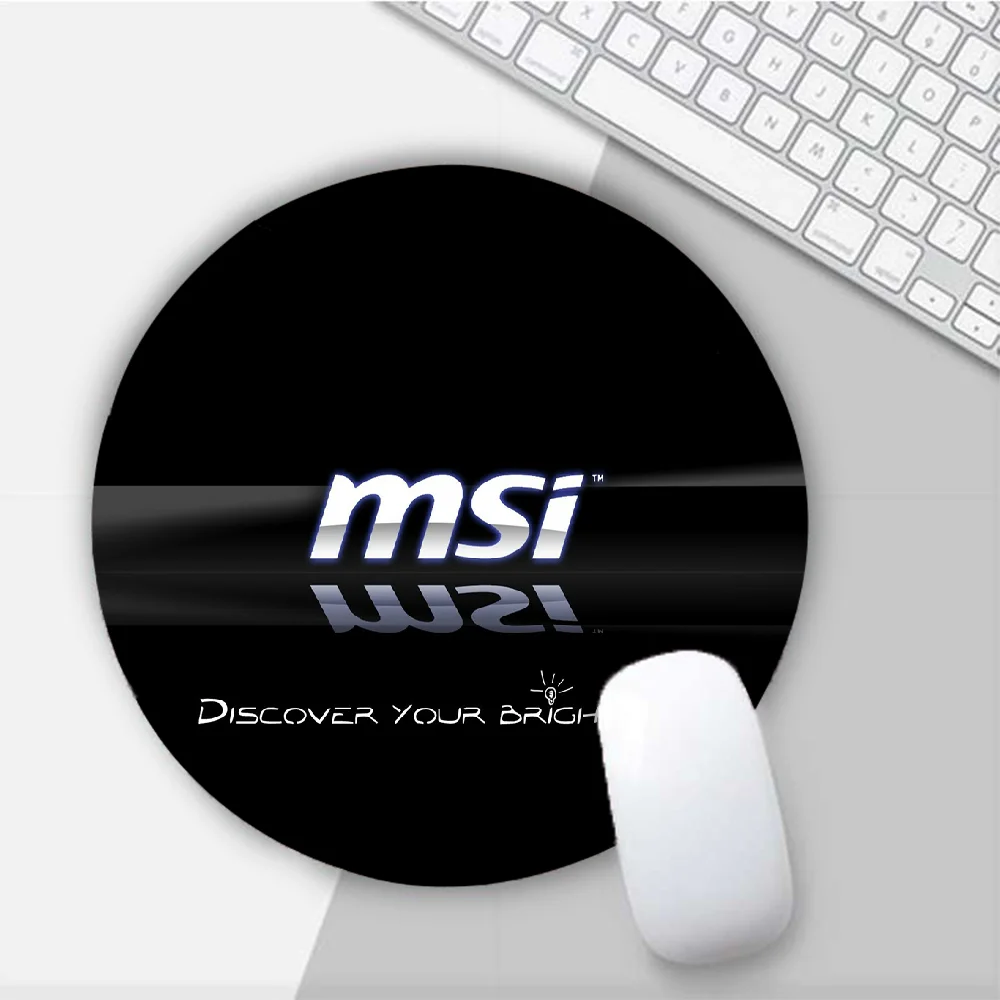 

Msi Round Mouse Mat Gaming Mouse Pad For PC Laptop Notebook 20x20cm Gamer Desk Pad