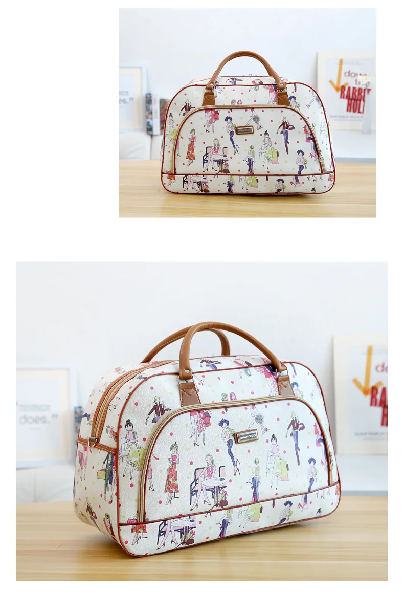 WOBAG новые женские дорожные сумки модные из искусственной кожи большой емкости Водонепроницаемые с принтом багажные сумки мужские повседневные дорожные сумки