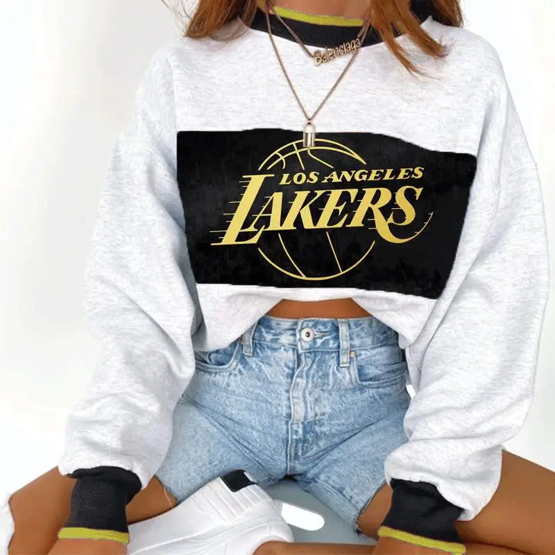 В стиле хип хоп в винтажном с принтом букв свободные тонкие толстовка круглым