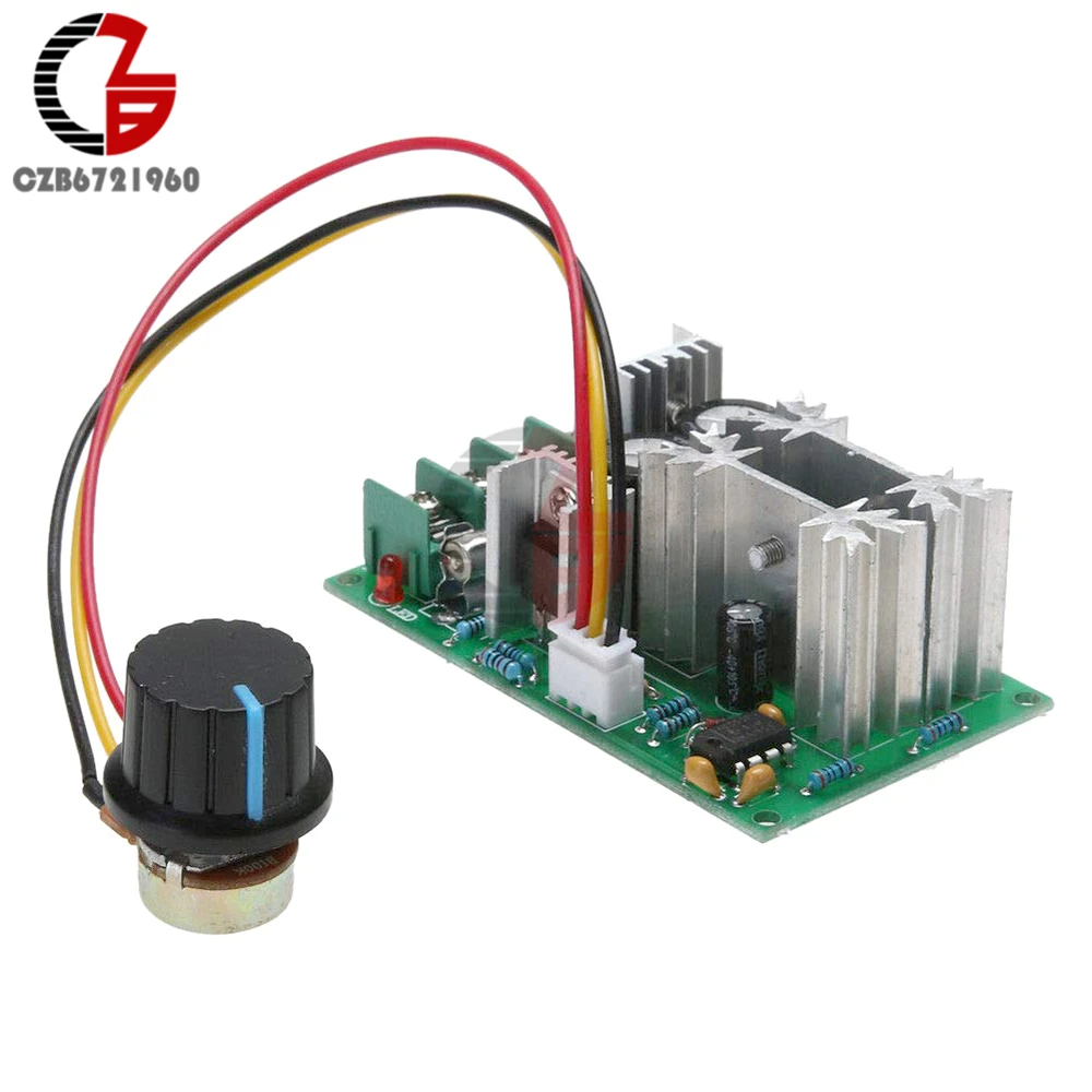 ШИМ регулятор напряжения модуль управления скоростью двигателя 1200 Вт 20 А 12 В/24 В/36