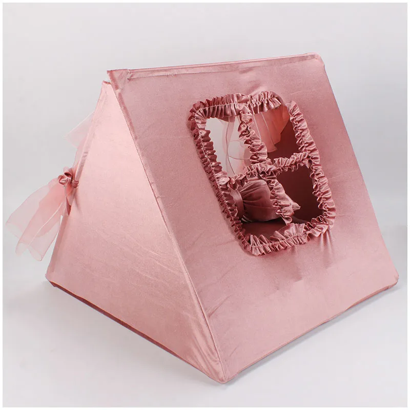 

Dog bed Pet Cat House Dog Four Seasons Universal Triangle Cat Bed Pet Products Teddy Princess Pet Tent