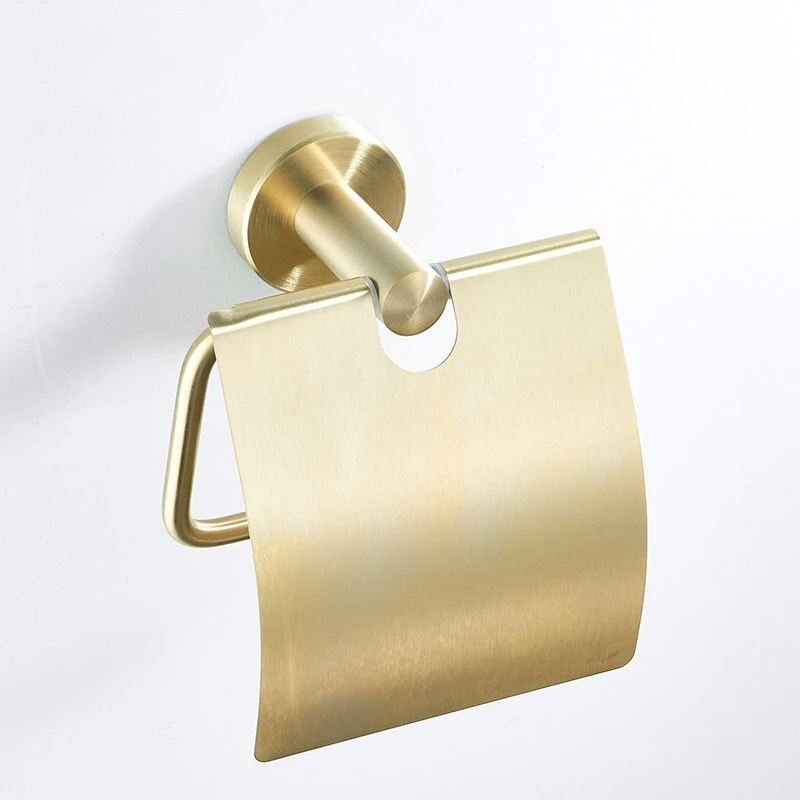 Держатель для туалетной бумаги подвеска из нержавеющей стали золотого цвета