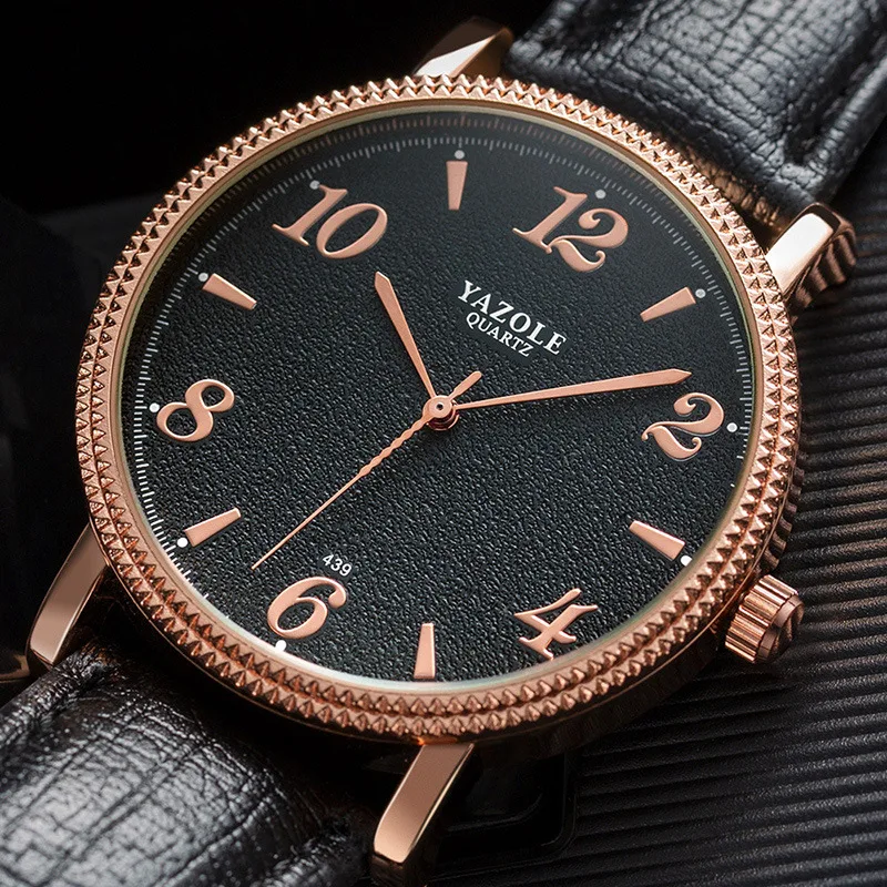 

YAZOLE Fashion Simple Mens Watches Top Brand Luxury Waterproof Quartz Wrist Watch For Men Unique Male Clock Relogio Masculino