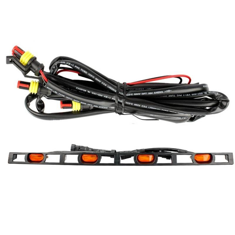 

for Toyota Tacoma 2012-2015 New 4-Piece Front Bumper Grille LED Amber Light for Front Bumper Grille Auto Parts